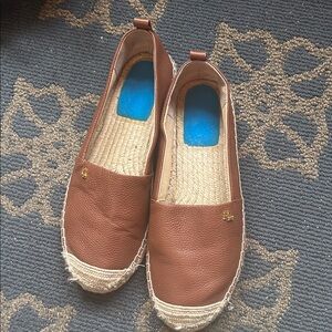 Women's Brown Espadrille Slip-On Flats cameryn